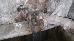 Канализация течёт в подвал годами. Съёмка от 12.10.2022г.