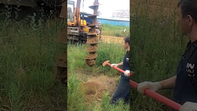 Ямобур бурение под столбы смотреть онлайн