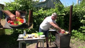 Мясо с овощами в казане. Дача подписчика. 2020