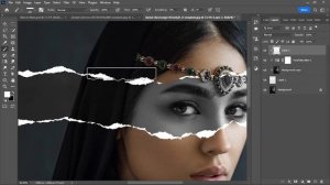 Creat Torn Paper Effects in Photoshop | Photoshop Tutorials | BID IT Lab