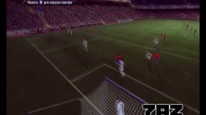 Fifa 11 - Невероятный гол с углового Xavi