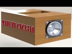 Изготовление мини аудиоколонки на ЧПУ станке CNC1310