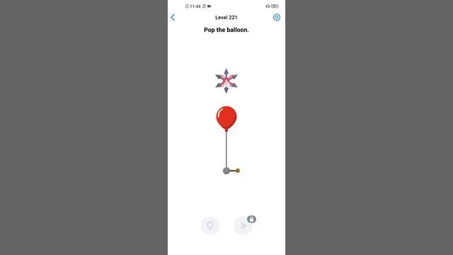 easy game level 221 pop the balloon walkthrough and solution