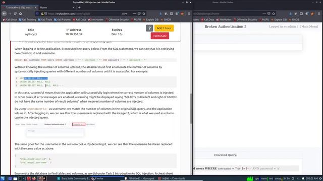 TryHackMe - SQL Injection Lab