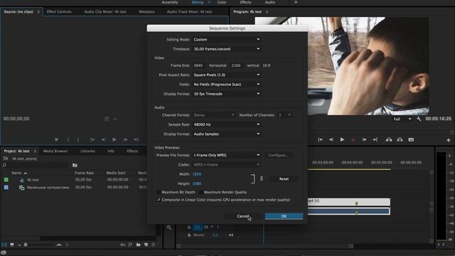 Как импортировать и экспортировать видео в 4k Premiere Pro | Import and export in 4k