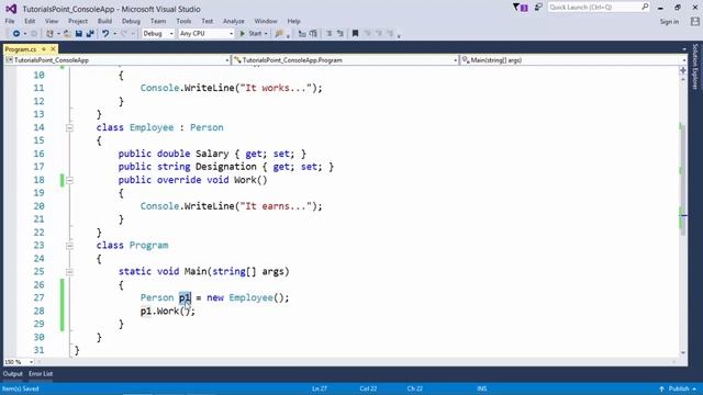C# - Method Overriding смотреть онлайн