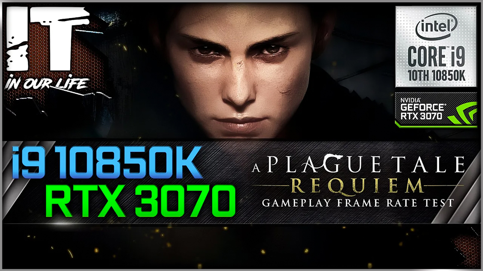 A Plague Tale: Requiem - i9 10850K + RTX 3070 | Gameplay | Frame Rate Test | 1080p, 1440p, 2160p