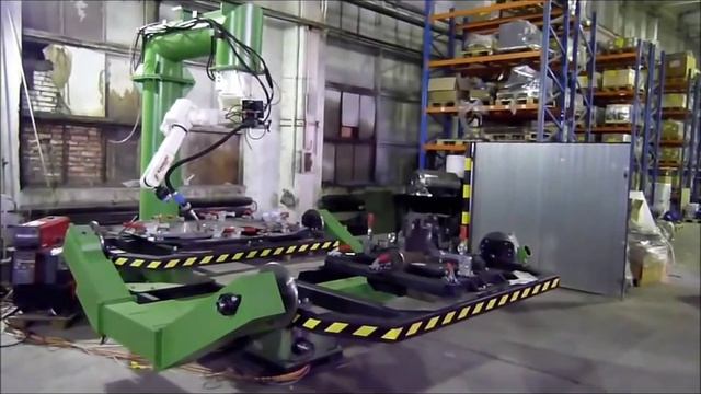 Роботизированная сварка элементов буровой вышки смотреть онлайн