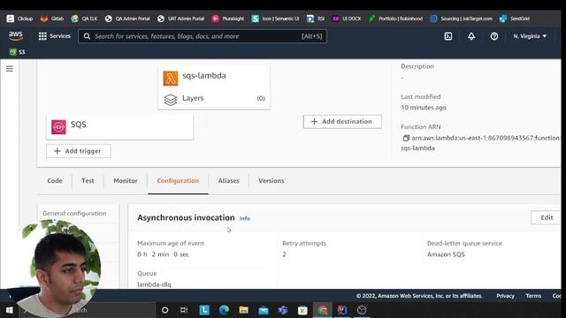 Popular Async Pattern  SQS+ Lambda + DLQ (Dead Letter Queue) Python