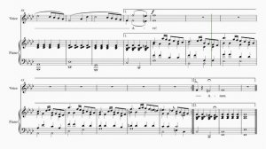 G.Caccini "Ave Maria" (F minor) Score animation [Piano only]