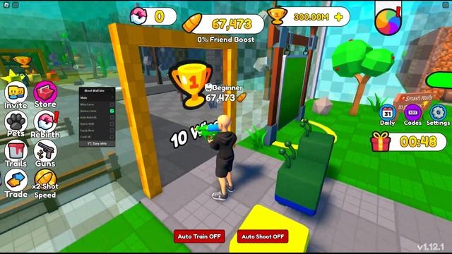 Roblox Shoot Wall Simulator Script - Infinite Wins & Ammo смотреть онлайн