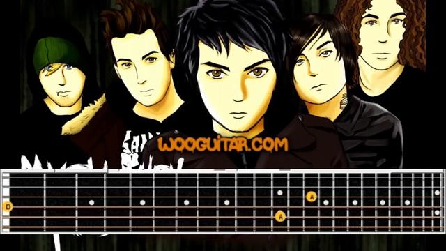 Famous Last Words - My Chemical Romance Guitar Cover Lesson смотреть онлайн