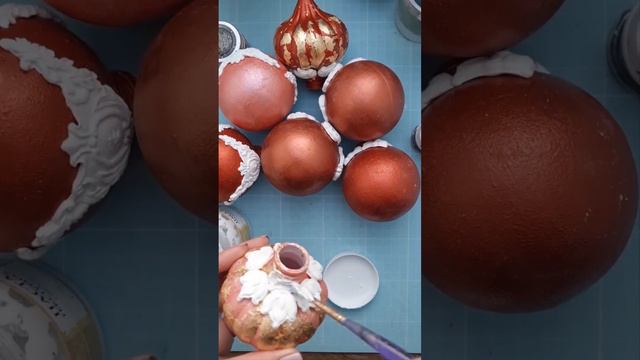 Винтажные шары на елку. Мастер-класс Vintage Christmas tree baubles. Tutorial