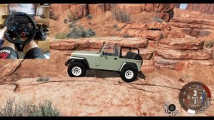 Реалистичная езда по скалам  в BeamNG.drive | руль Logitech g29