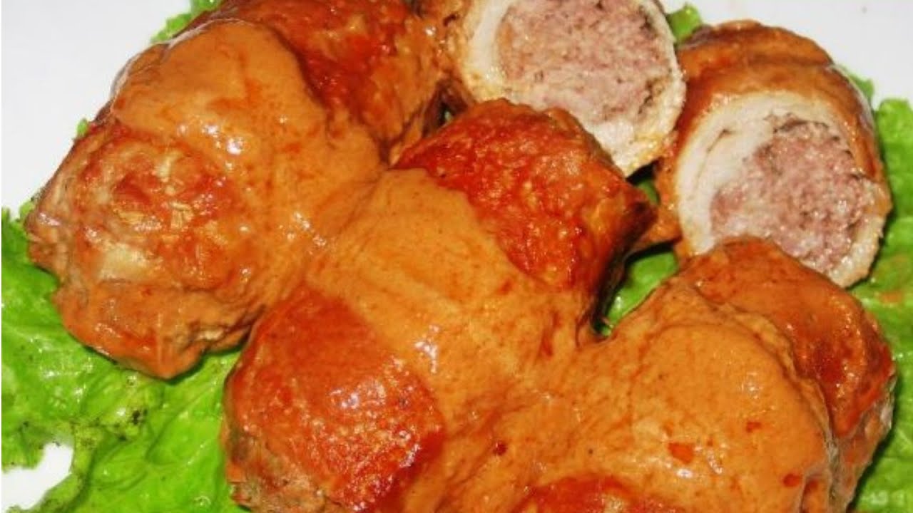 Мясные зразы. Вкусное мясное блюдо на праздничный обед.