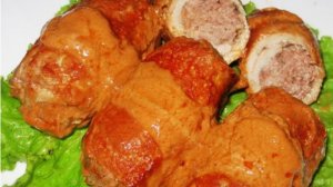 Мясные зразы. Вкусное мясное блюдо на праздничный обед.
