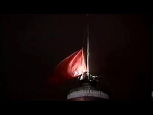 Bandera de la URSS arriada por ultima vez del Kremlin