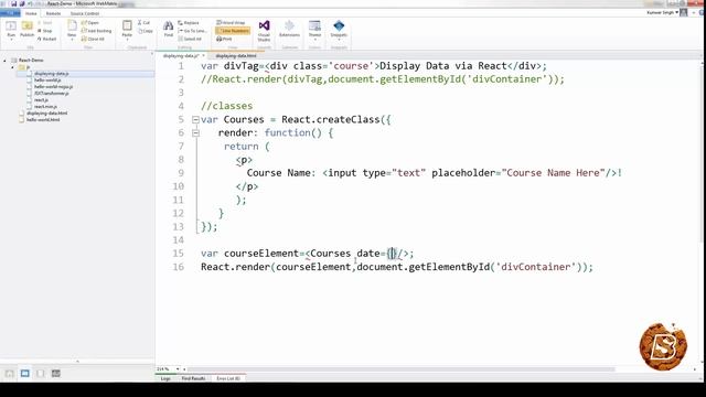ReactJS: Display/Render HTML - Web Development