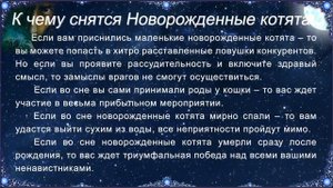 К чему снятся Новорожденные котята (Сонник)