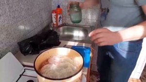 Варка и покраска сетей.