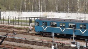 Выдача состава на линию, метродепо ТЧ-5 "Невское" (Рыбацкое, Санкт-Петербург)