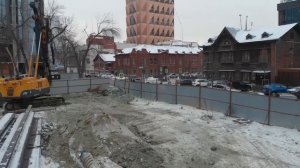 Устройство шпунтового ограждения котлована, Многоуровневый паркинг