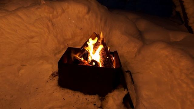 Пикник зимой на природе