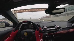 Ferrari 812 Superfast on track / drift powerslide test