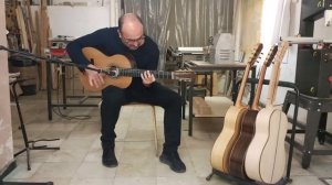 Guitarra flamenca de cedro y palo santo - Guitarrista Fernando María