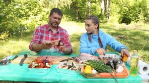 ОЧЕНЬ ВКУСНЫЙ РЕЦЕПТ! Лещ жаренный с овощами. | Рыба от кулинарного эксперта.| Готовим на природе