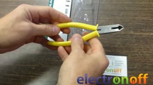 Бокорезы PM-708Y Pro'sKit + зачистка изоляции кабеля. Видео от Electronoff.
