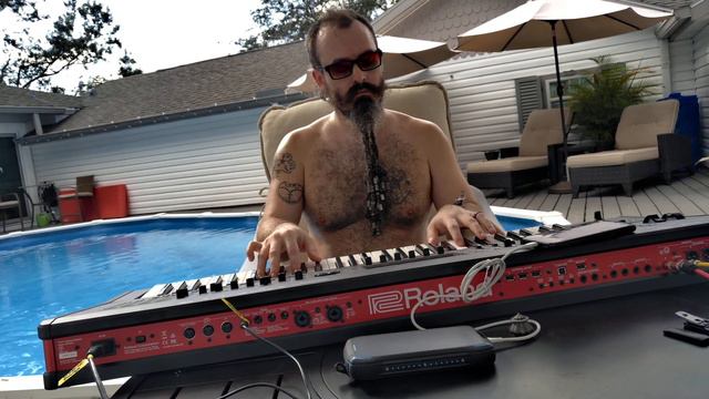 Boogie-Woogie Blues by the Pool: SmaBoi Improvises on his Roland FANTOM-6 Keyboard in Dunedin, FL смотреть онлайн