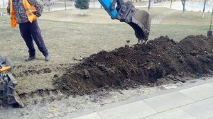 Мини-экскаватор Kobelco (Япония) в работе