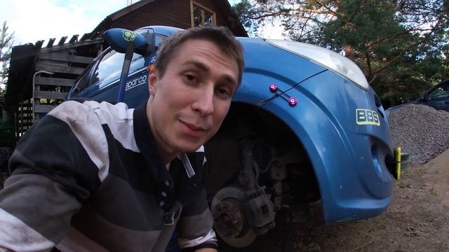 Matiz субариста - R2. Лютый вылет на жига-колесах и замена шаровых опор полуавтоматом смотреть онлайн