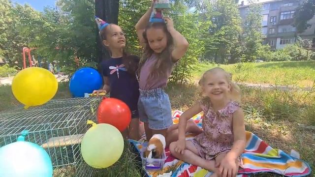 День рождения морской свинки Пеппы.Морская свинка.Видео для девочек. Праздник смотреть онлайн