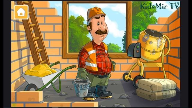 Изучаем Транспорт и Профессии для детей - развивающая игра для малышей смотреть онлайн