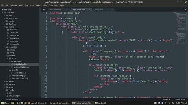 45.laravel bangla tutorial (Auth customization |LOGIN) |#authentication