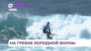 На острове Русский проходит первый этап соревнований по сёрфингу в холодной воде