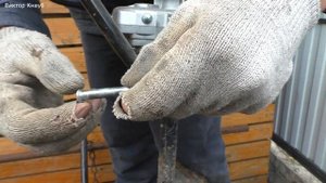 Мотобур ELITECH БМ 52ЕH 2.5 л.с. в работе.