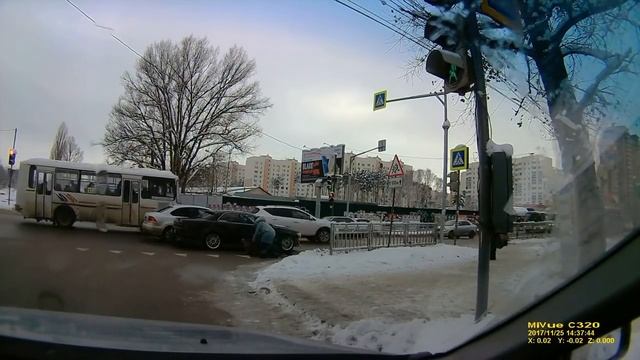 Мордобой водителей в Воронеже