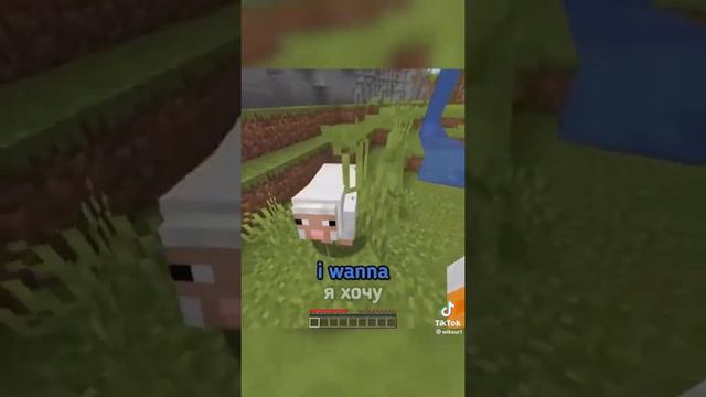 Minecraft но я должен говорить на английском