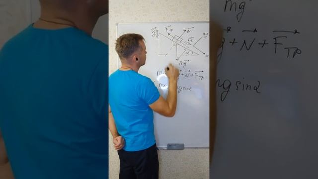 Динамика. Расстановка сил тела на наклонной плоскости смотреть онлайн