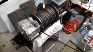 Работа лебедки Aisin AI-1000  2часть.