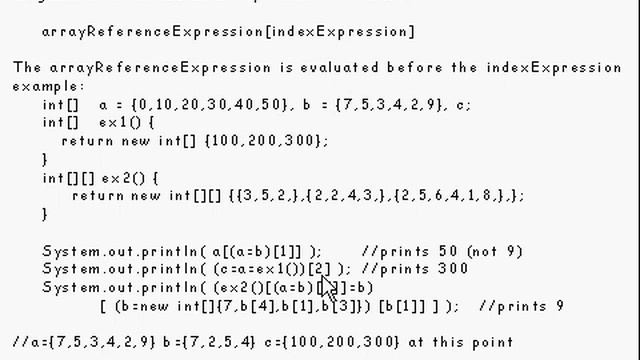 Java Tutorial 5.6 Arrays Part 6/15 - accessing array elements continued. смотреть онлайн
