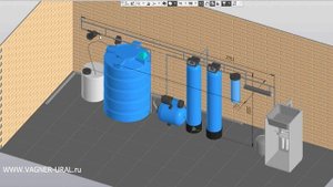 Система обезжелезивания и деманганации воды с гипохлоритом натрия коагулянтом