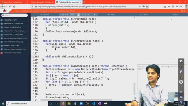 Linearize a Generic Tree | Solution смотреть онлайн