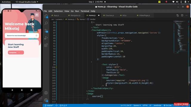 ? React Native E-learning App UI (Part 1) - Speed Code | DeCode смотреть онлайн
