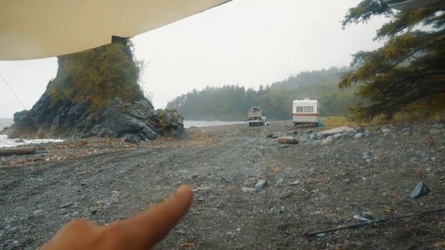Vancouver Island - Beach Camping Escape from Flood | Overland Truck camping | Ep21 смотреть онлайн