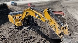 Caterpillar 352F Excavator Loading Mercedes & MAN Trucks - Ascon Ltd