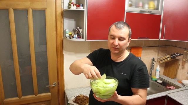 Салат из зеленой редьки с курицей. Очень вкусный, по мотивам салата «Ташкент».